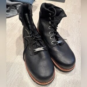 HARLEY DAVIDSON D93423 - Men's Vista Ridge (M) Black Leather Motorcycle Boots